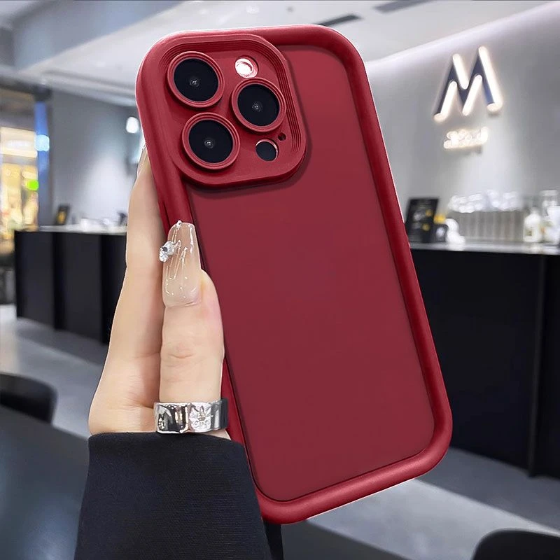 ins苹果15ProMax手机壳iPhone14新款13硅胶12简约11软壳X女8