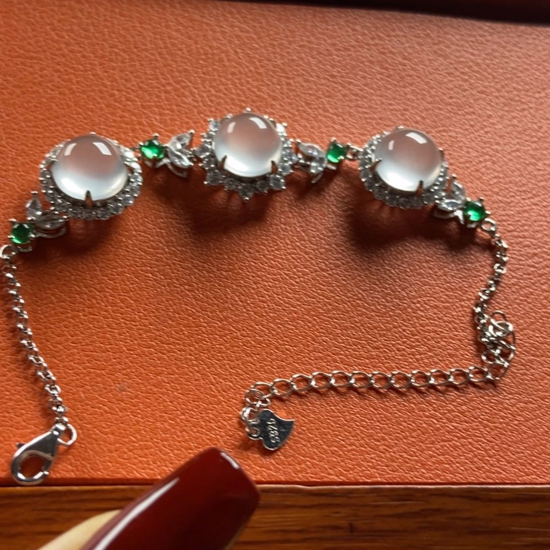 石英质玉颈饰银S925镶嵌用****1