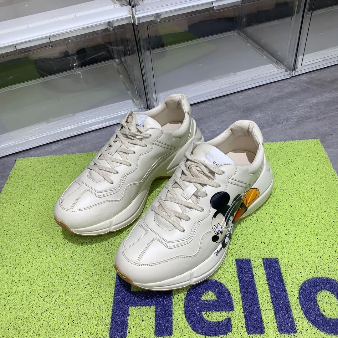 捡漏43.5码 Gucci米老鼠 95新配盒 1999秒杀球鞋