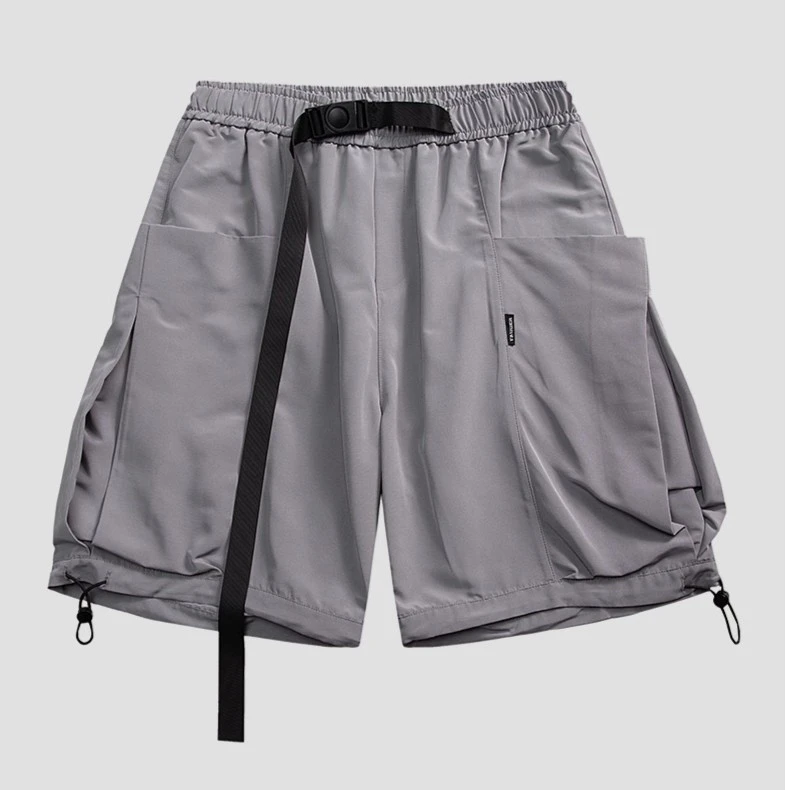 SIX66夏季速干工装机能户外风大口袋宽松薄款潮流运动五分裤短裤