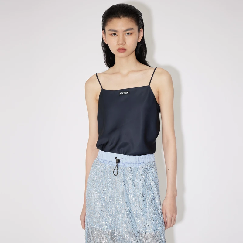 REVAN芮范质感简约缎面吊带背心RM31201080