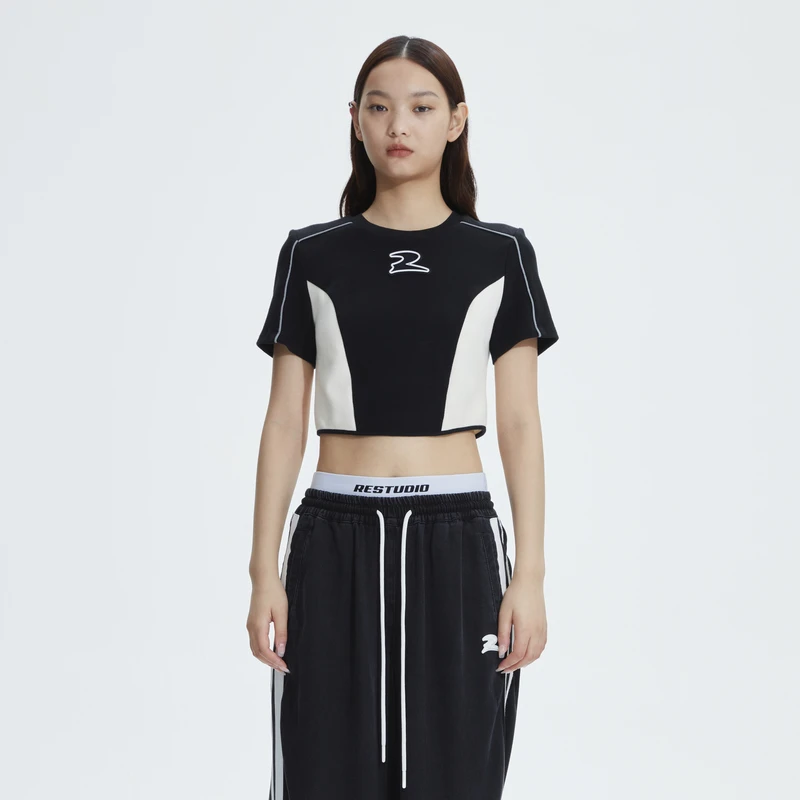 【达人播专属】REVAN芮范酷感运动风格打底T恤RN11001018