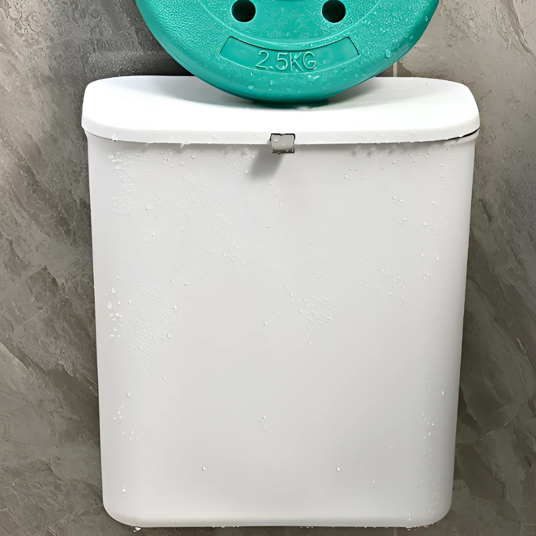 卫生间垃圾桶壁挂式免打孔家用翻盖式厕所窄缝纸篓厨房悬挂垃圾筒