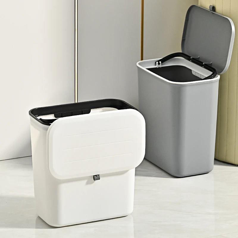 厨房壁挂垃圾桶大号厕所客厅橱柜门悬挂纸篓厨余卫生间分类收纳桶