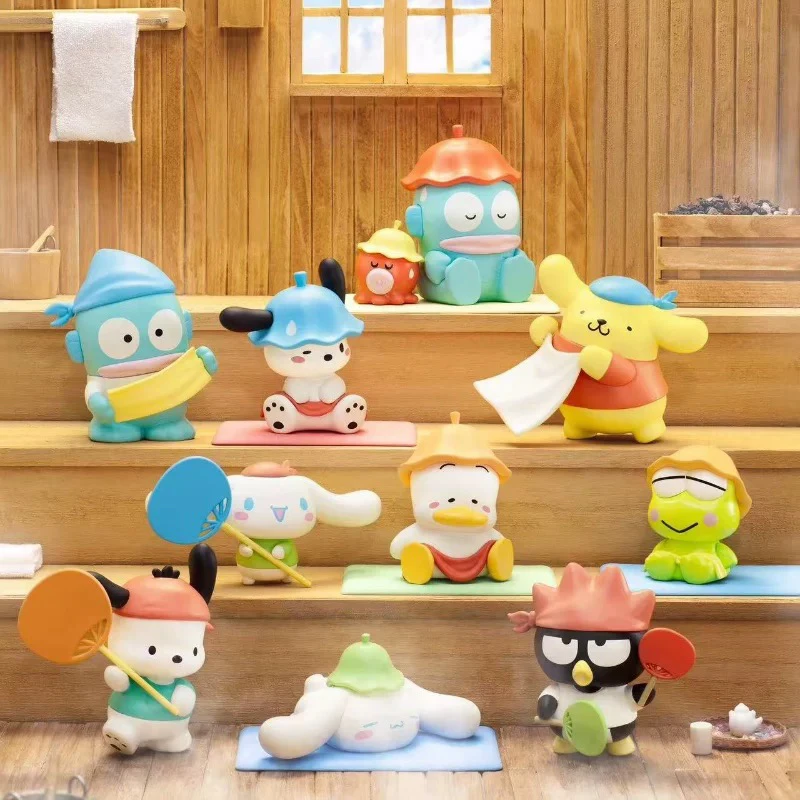 【拆盒】正版三丽鸥 一起蒸桑拿系列盲盒手办