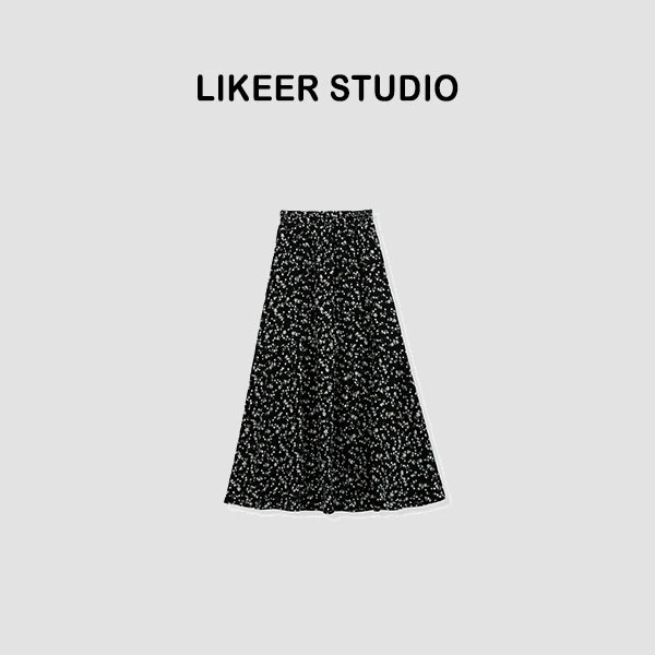 "繁花" 时尚设计显瘦碎花裙半身裙气质中长款A字裙