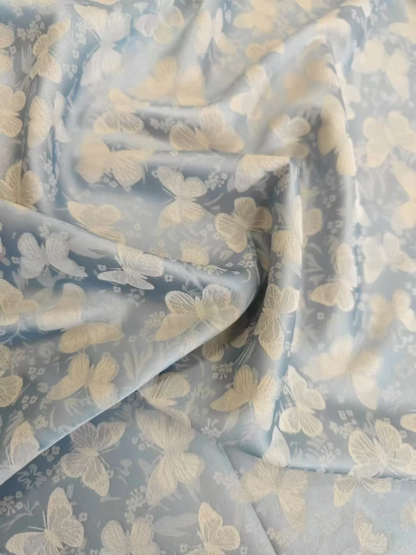 冰丝缎花罗提花面料新中式布料【JC8645】