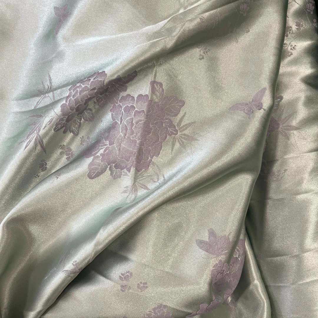 传统纹样阳离子提花绣花面料亲肤【JC8494】