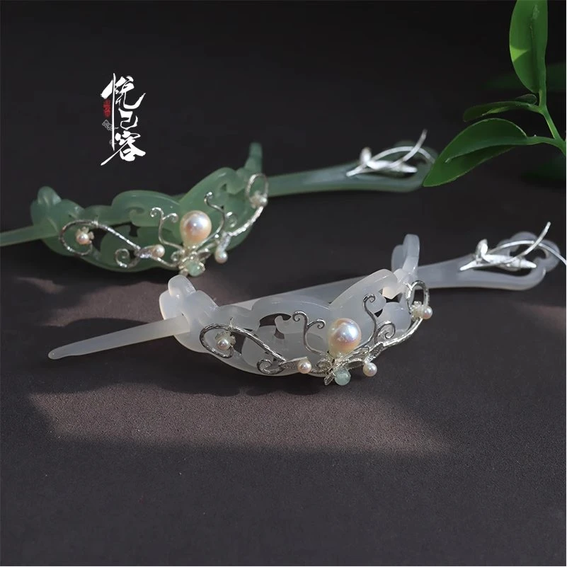 悦己容[素绾]古风百搭发冠汉服簪子古典仙侠发束头饰