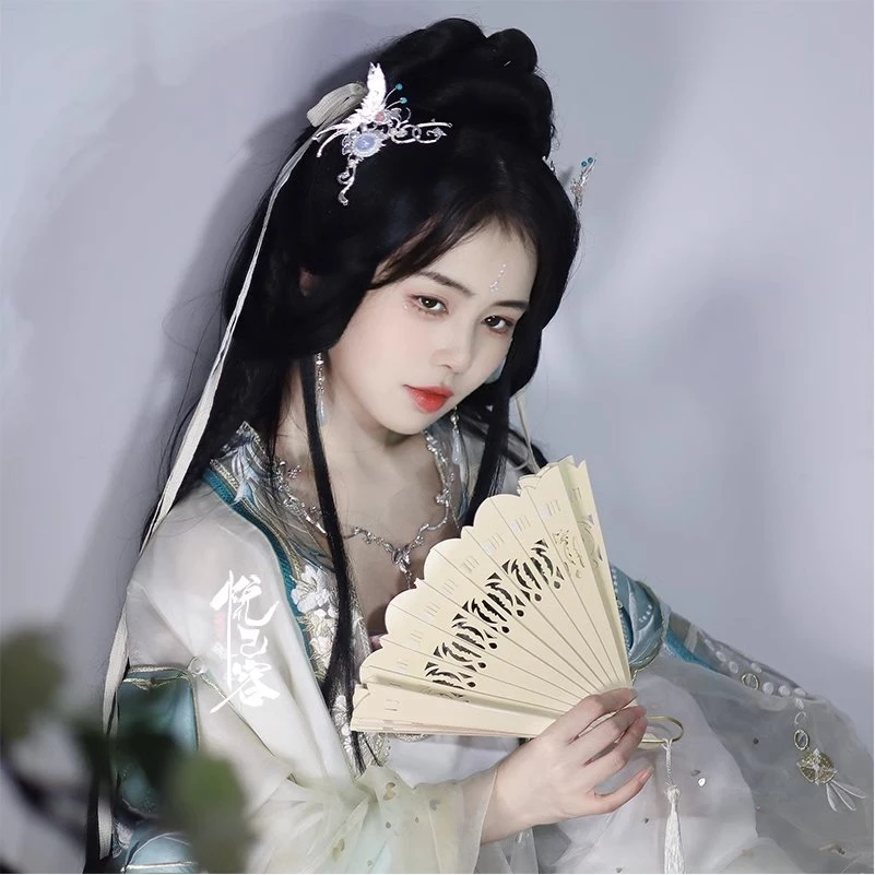 悦己容[弯月蝶]原创古风蝴蝶U簪狐妖同款发饰可爱百搭配饰