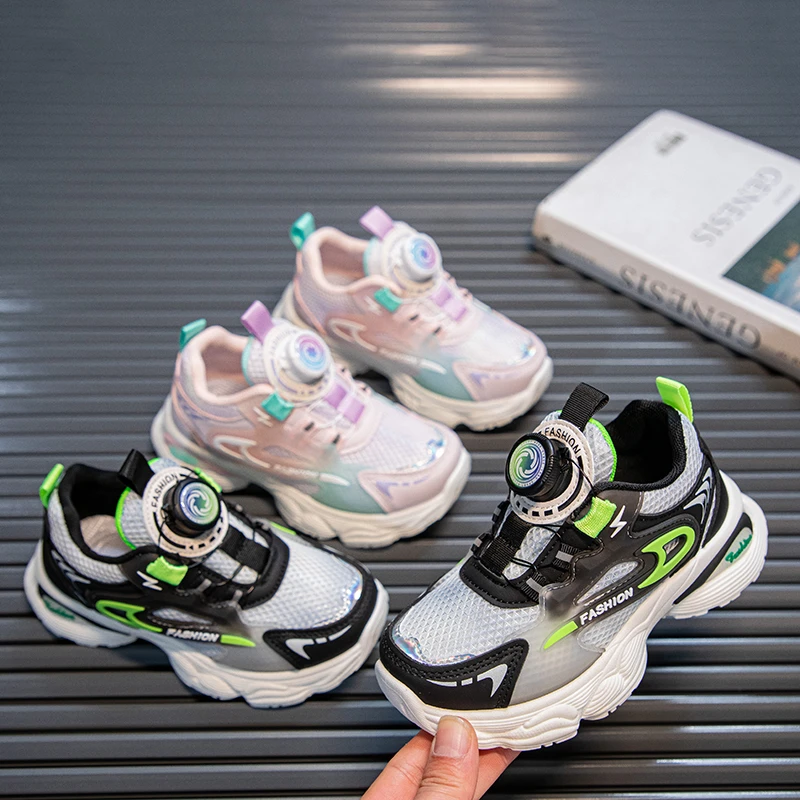 《2025》春季儿童新款双网透气软底软面运动休闲鞋学生跑步鞋