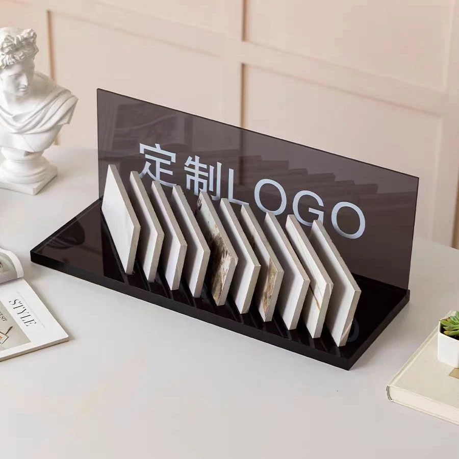 定制亚克力生态板瓷砖橱柜门板石材小样台面色卡色板置物展示架