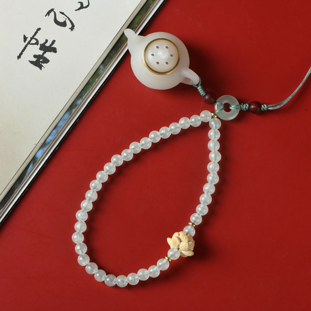 夜光石把把壶手机链+麒麟二香香丸（沉香、老山檀）