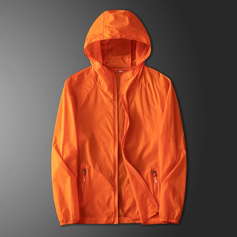 防晒衣男夏季薄款户外防紫外线外套加肥加大码胖子宽松防晒钓鱼服