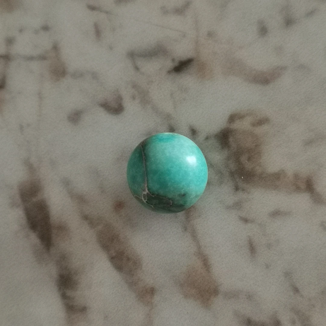 天河石珠子，直径1.1cm
