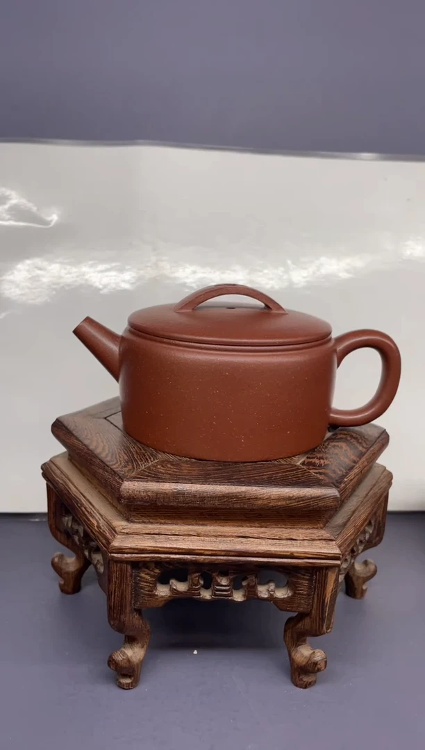 【闪购商品】紫砂茶壶底槽清圆嘴汉瓦