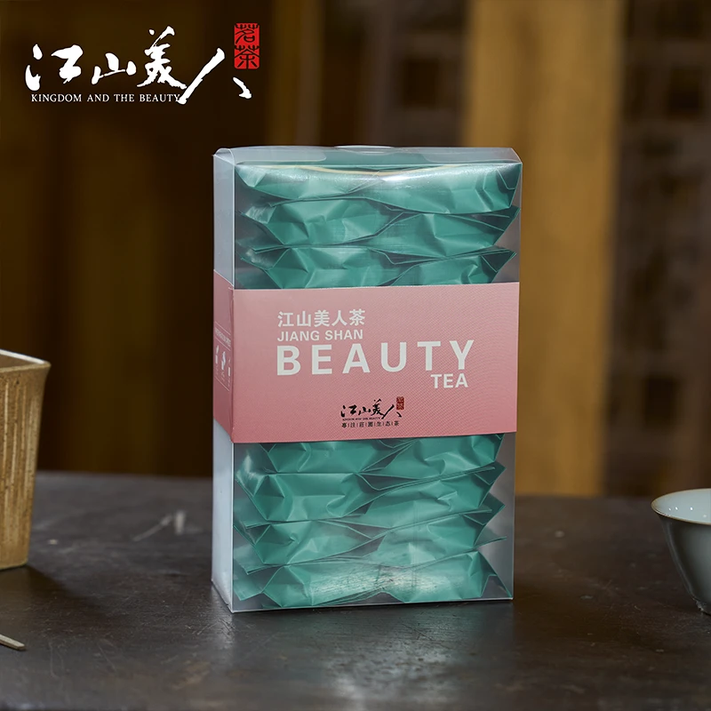 江山美人办公虫咬白毫乌龙茶120g高山茶