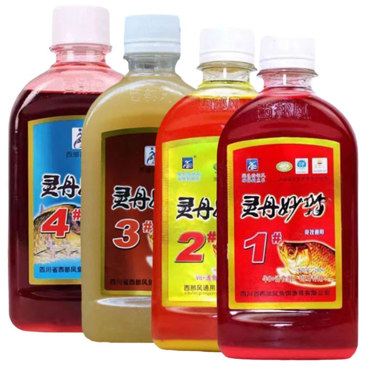 西部风鱼饵灵丹妙剂1号2号3号4号鲫鲤草浓缩液添加剂饵料