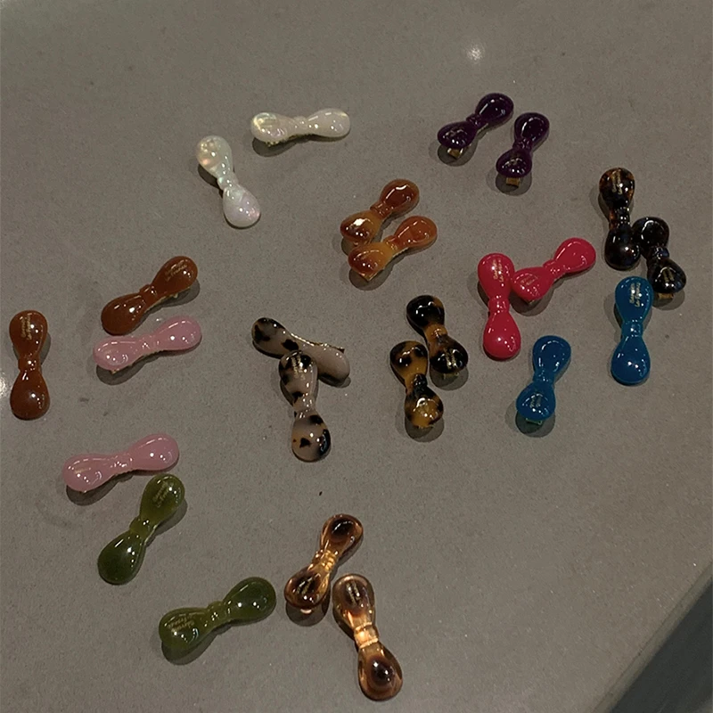 迷你蝴蝶结发夹边夹侧边高级感 france甜美刘海鸭嘴夹