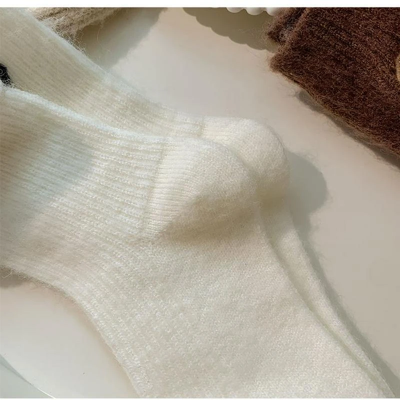 长袜加绒袜子女堆堆袜春秋款保暖中筒袜加厚羊毛秋冬季ins月子潮