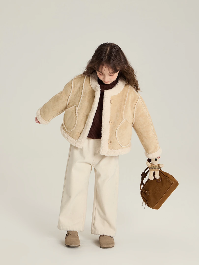 【依妈童品】儿童秋冬加厚一体绒外套24Z191