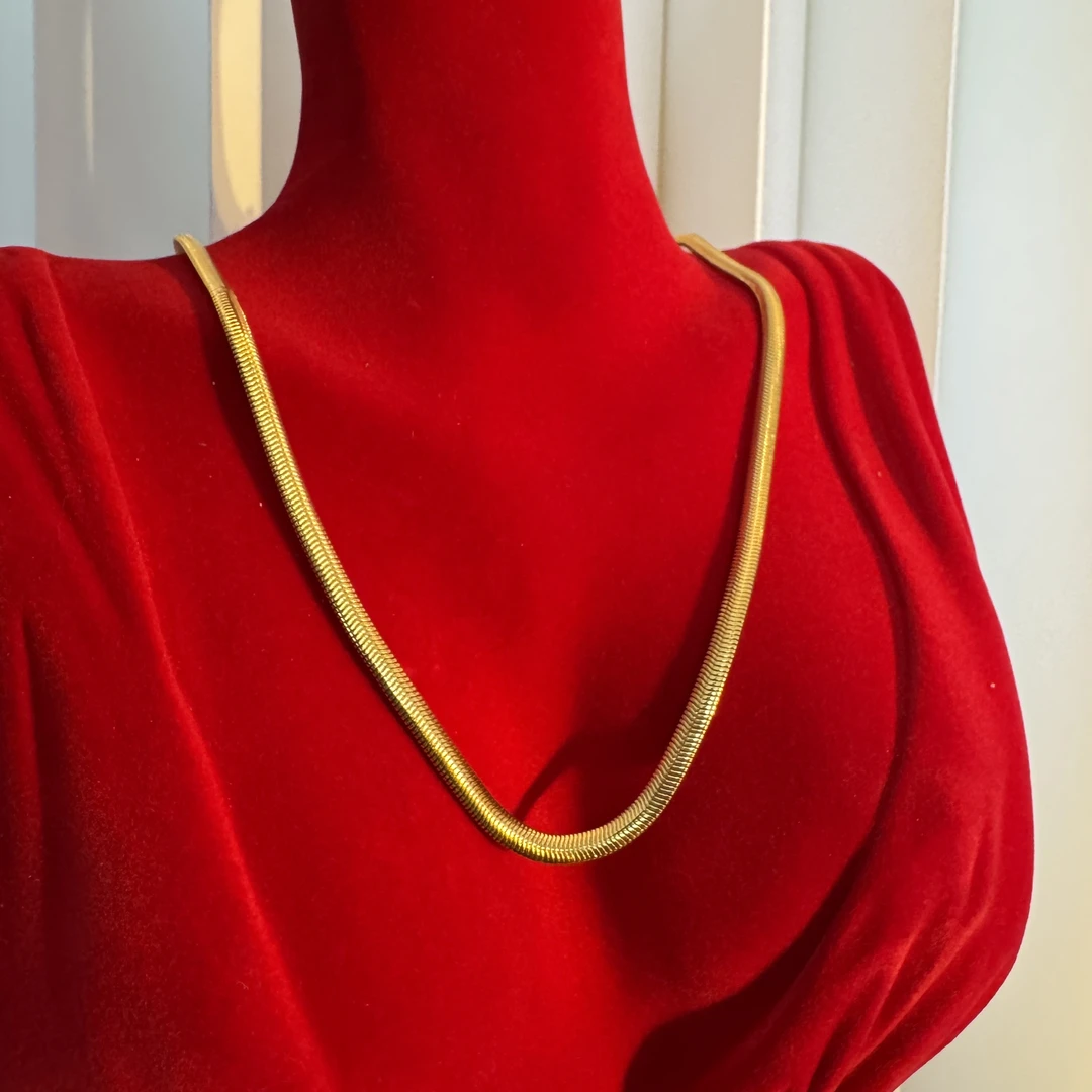 合金项链 35号项链 0.5g包金