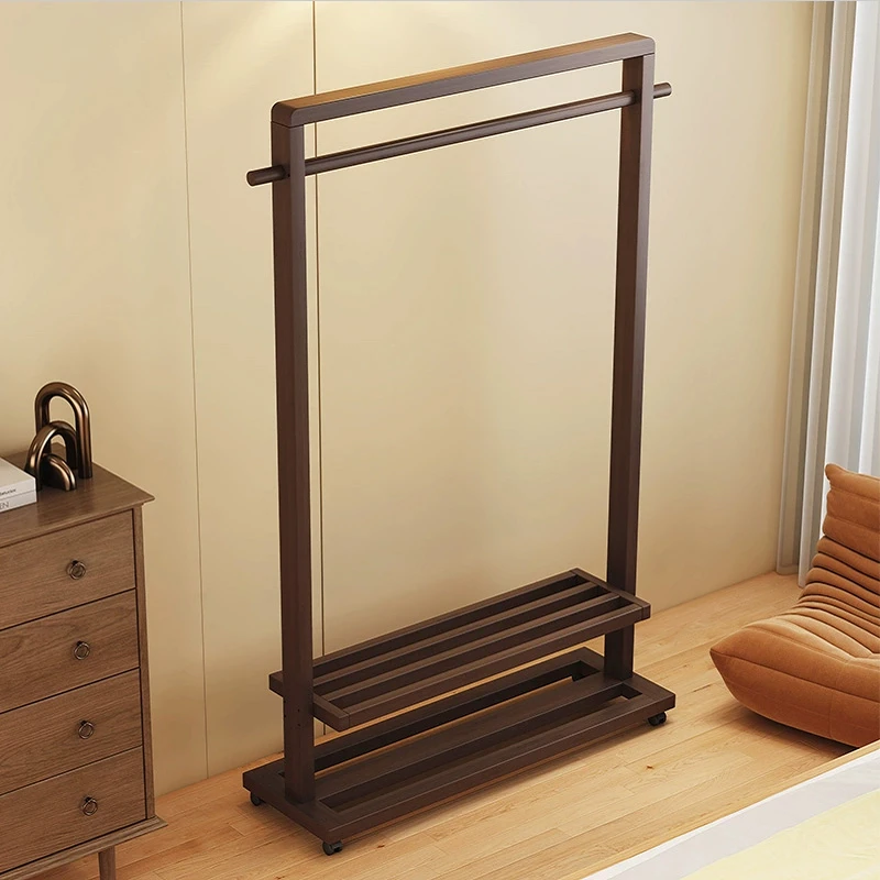 挂衣架落地卧室内衣帽架子简易放衣服置物架非实木家用晾衣架移动