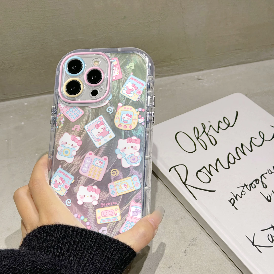 羽纱奶油壳可爱猫咪适用苹果15promax手机壳14/13/12软壳XR/XSMAX