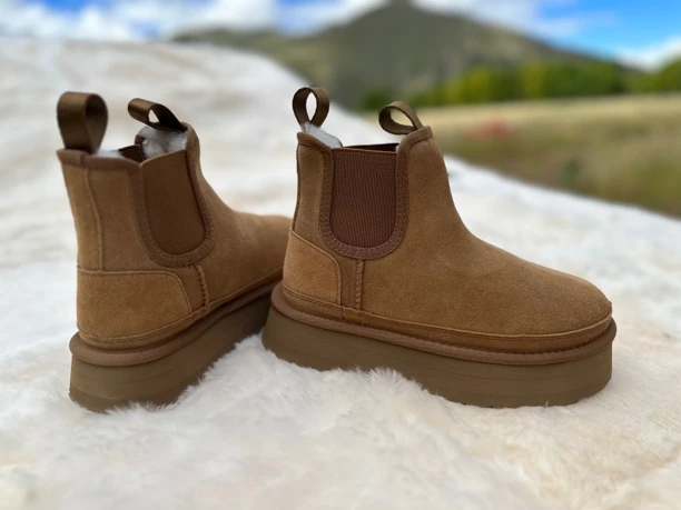 海拔5000米羊毛切尔西雪地靴秋冬冬季保暖