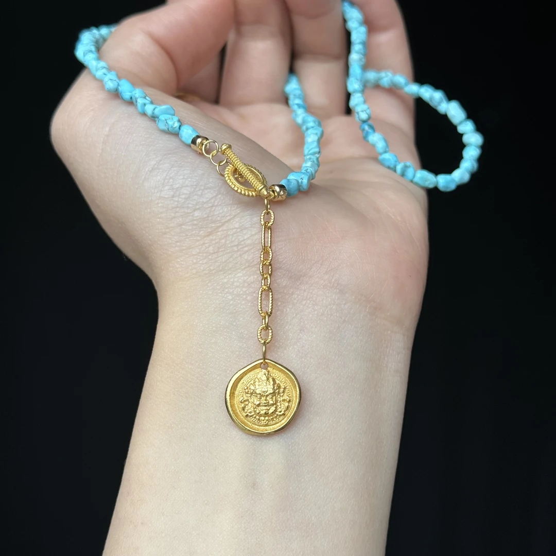 扎西森格随型绿松项链（拉萨直发）DU0407019