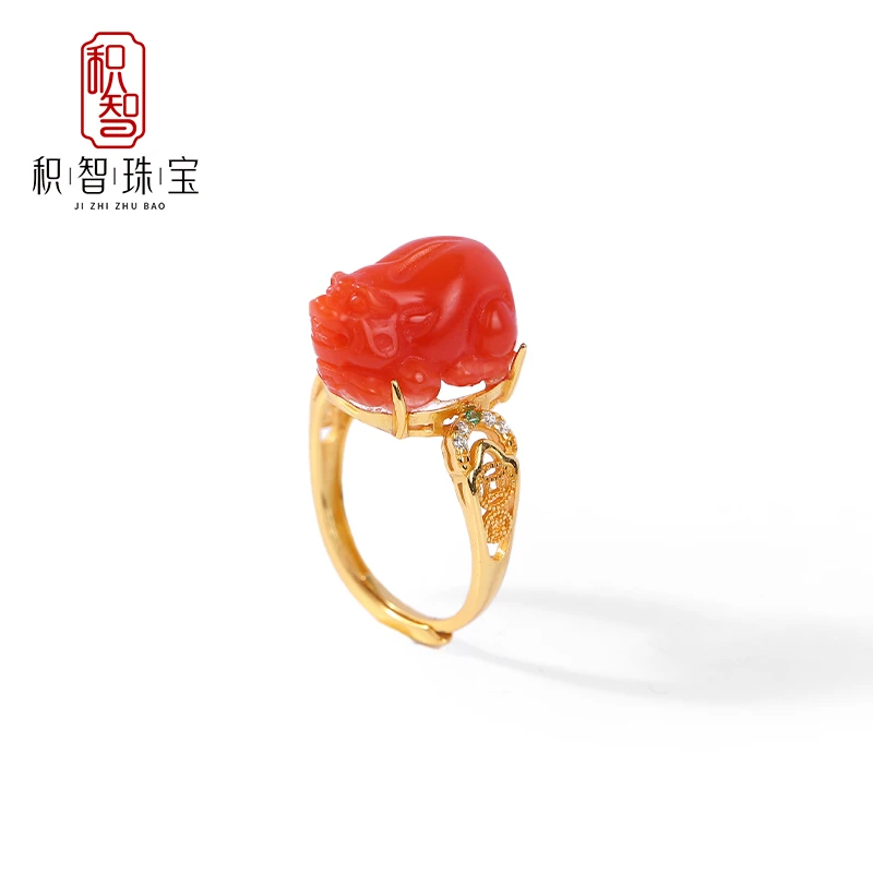 南红貔貅戒指DU1120603