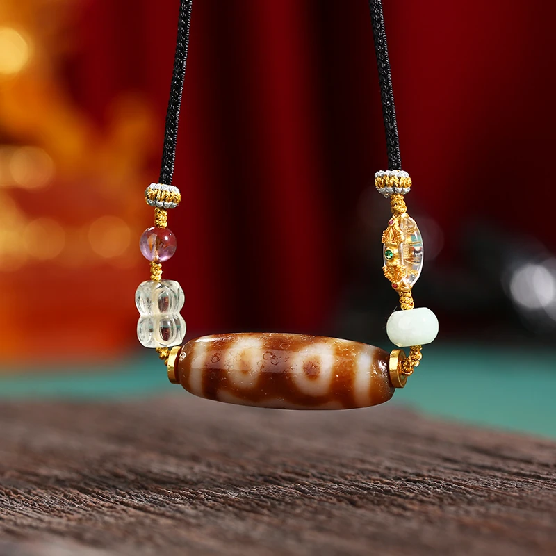 五月火活动三玛瑙双莲花项链（拉萨直发）DU240911128