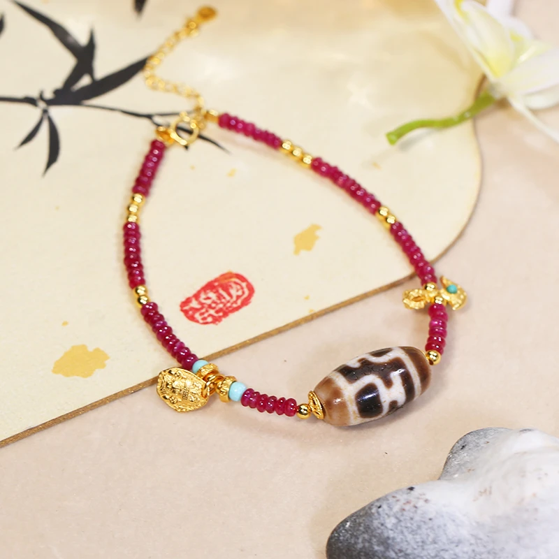 四宝瓶红宝石手链（阿里走54 拉萨直发）DU0319104