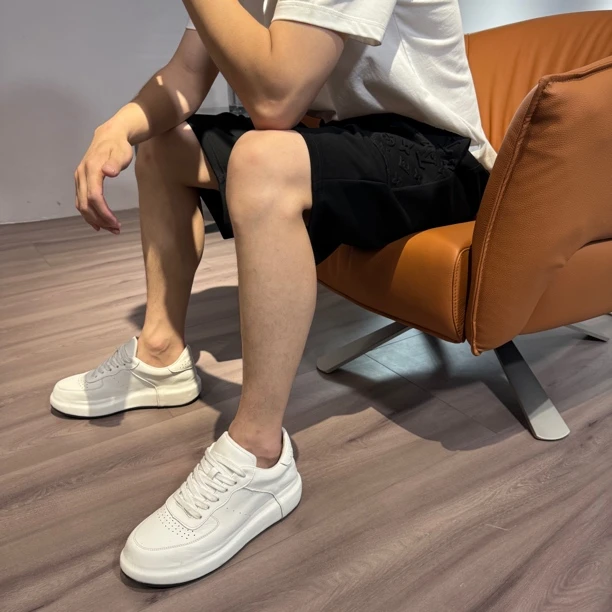 增高纯色内增高休闲风时尚休闲鞋透气休闲夏季外穿运动宽松