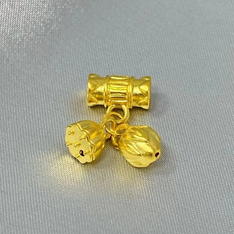 足金999通孔两世欢手串百搭精致款@@A250