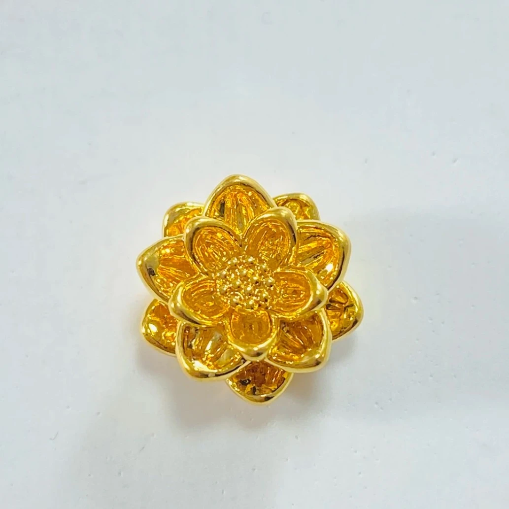 足金999古法大莲花玛 瑙手链时尚@@A206