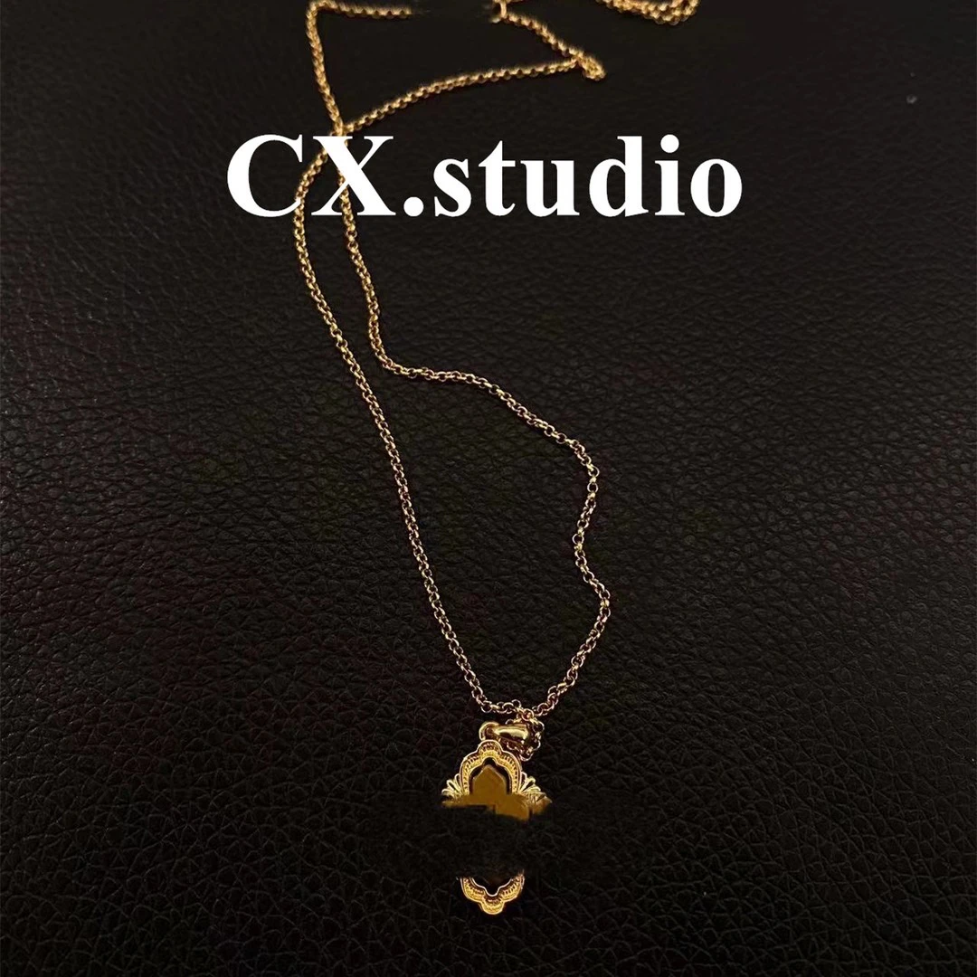 铜合金项链 铜合金合成锆石 美拉德拉丝项链5111