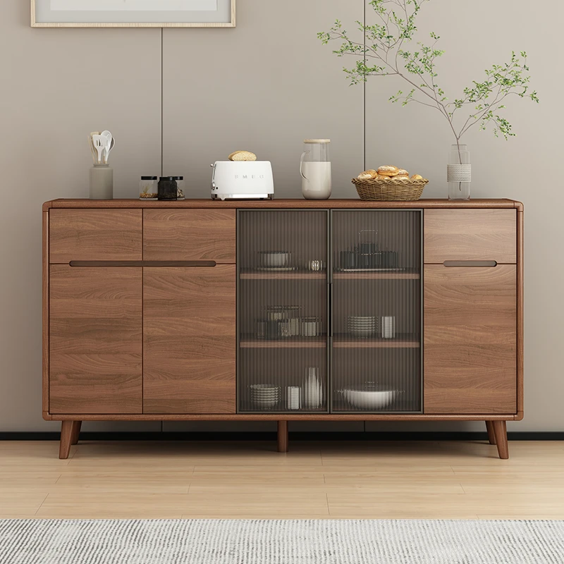 客厅新中式家用简约大容量隔断柜餐厅柜门厅玄关柜餐边柜储物柜