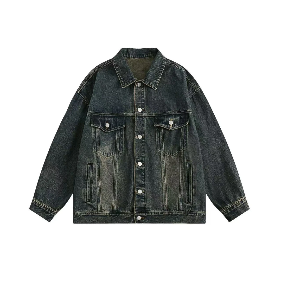 洋~751-800百搭春秋休闲牛仔外套(需要在直播间下单)复古时尚水洗