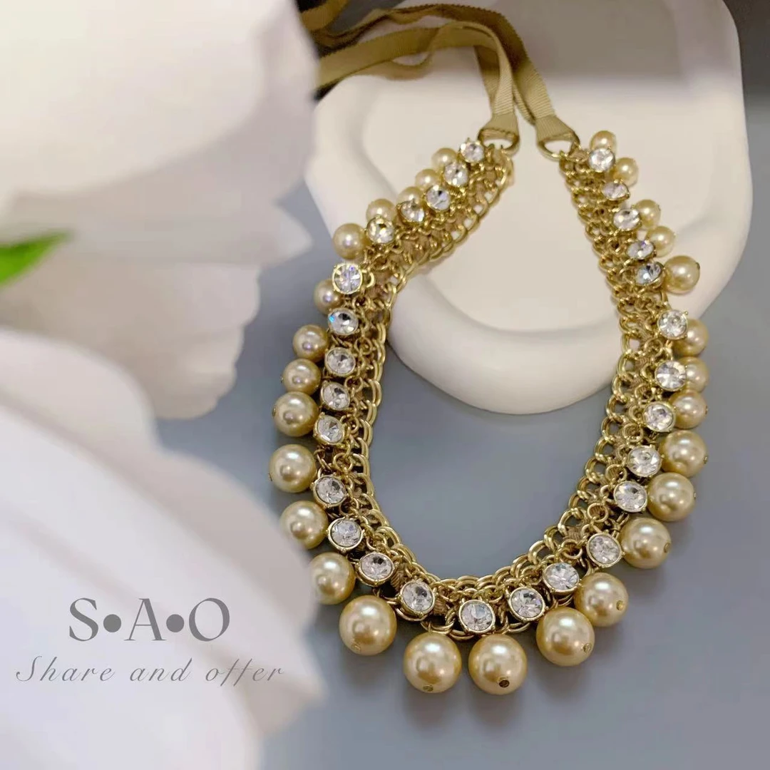 合金项链 QIU LI・富态金色大项链 1F236