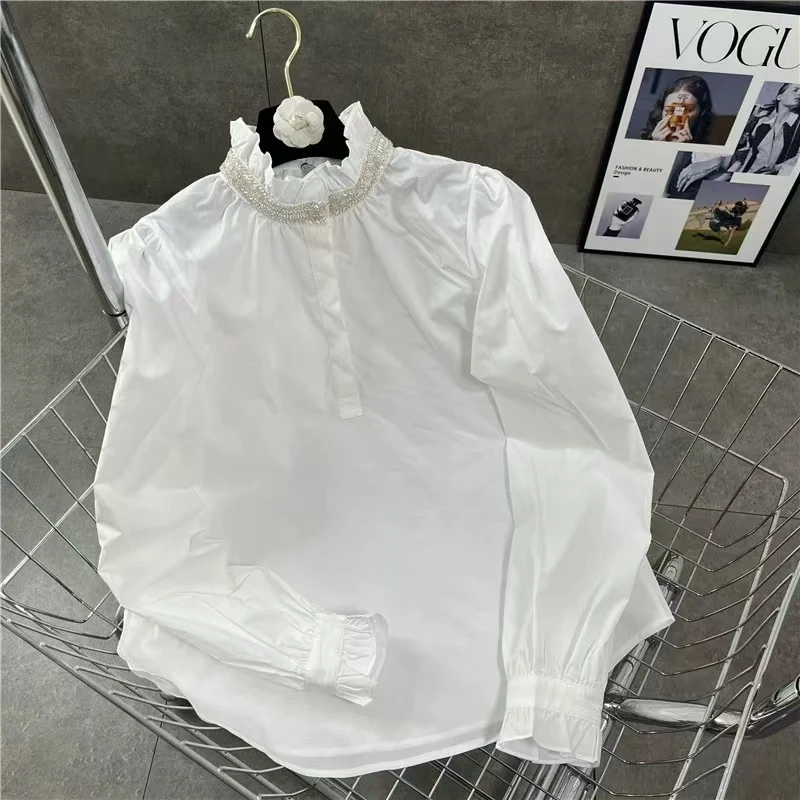 SanYeLan2024秋季新款时尚百搭立领衬衣191