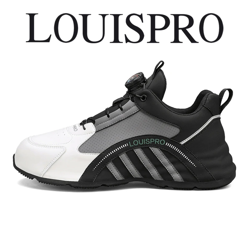 【LOUISPRO】科技旋转纽扣运动休闲鞋 轻奢隐形增高鞋时尚舒适潮鞋