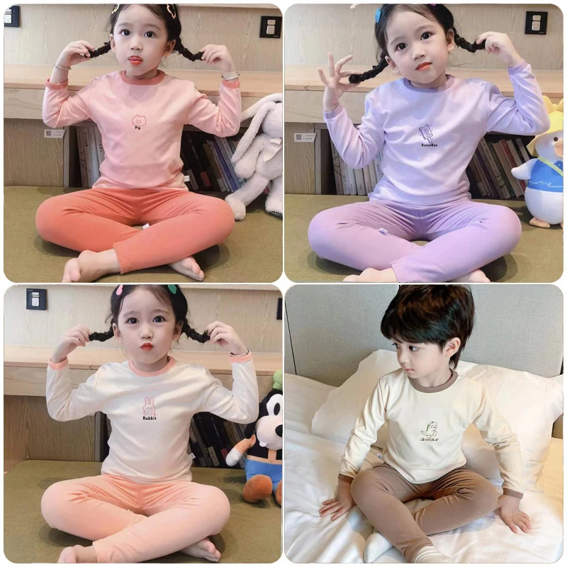 【宠粉福利】儿童保暖内衣套装男童女童家居服宝宝保暖套装