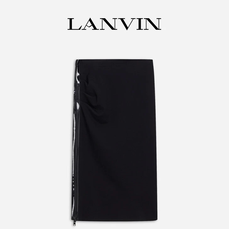 LANVIN浪凡  2024早秋新品女士纯色简约半裙