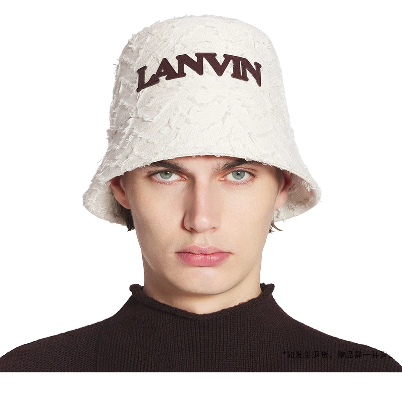 LANVIN浪凡 早秋新品男女同款LOGO渔夫帽