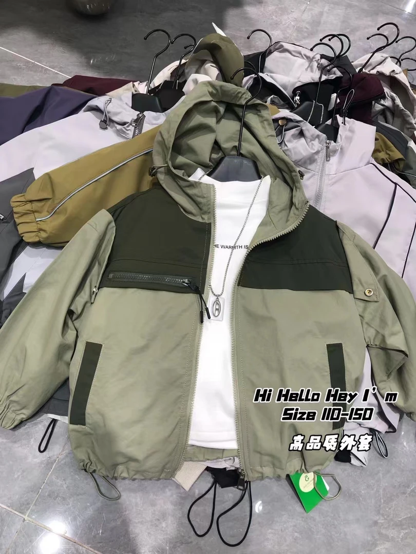 男童外套儿童冲锋衣春秋薄款外套潮男宝宝外套