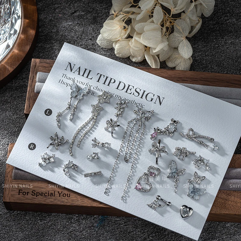 美甲LZ同款24-1月期铜镶镀金锆石高保色饰品系列2860号-2881号2颗