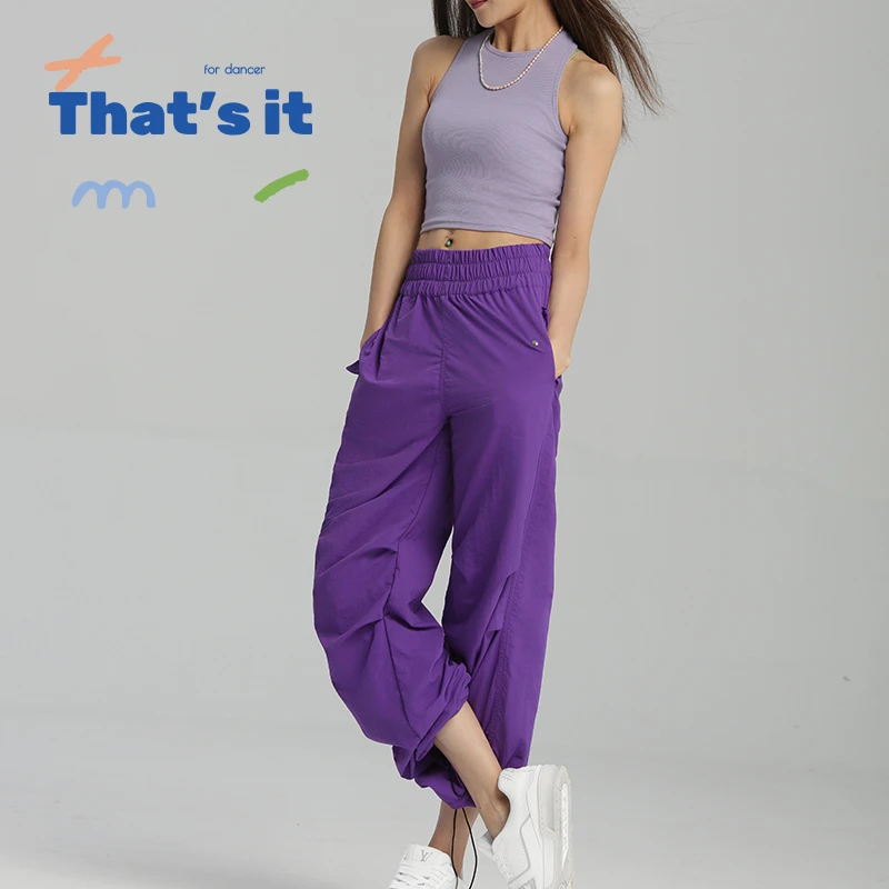 柏屋&周丽君Thatisit时尚宽松工装长裤裤子ZLJ24581006瑜伽高腰