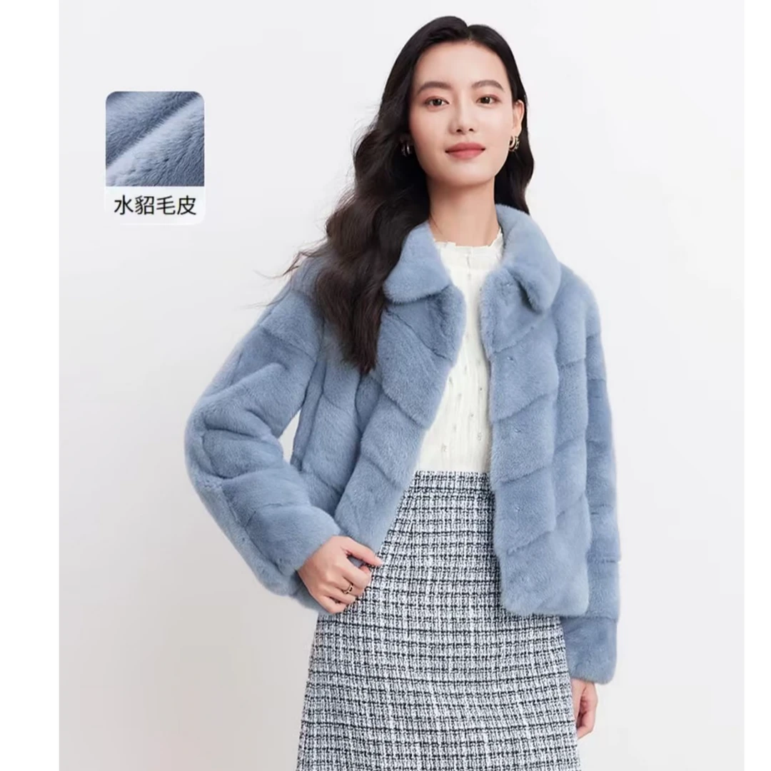 珂莱蒂尔24年秋冬新款【商场同款】裘皮外套KS03305S2