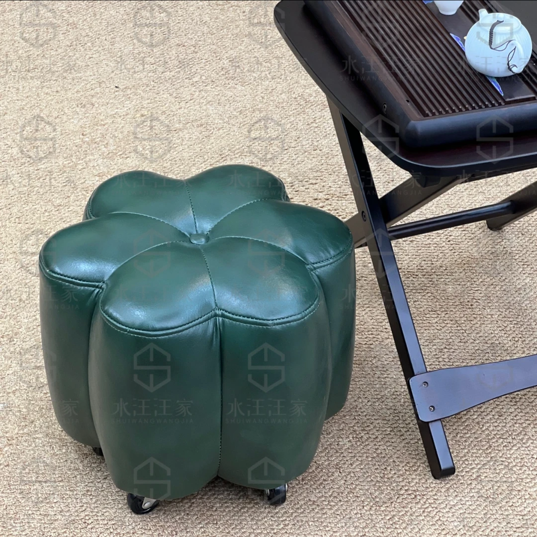 【花蕾凳】轮滑新中式矮凳玄关换鞋凳客厅茶几凳待客凳